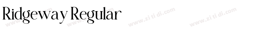 Ridgeway Regular字体转换 Ridgeway Regular字体转换